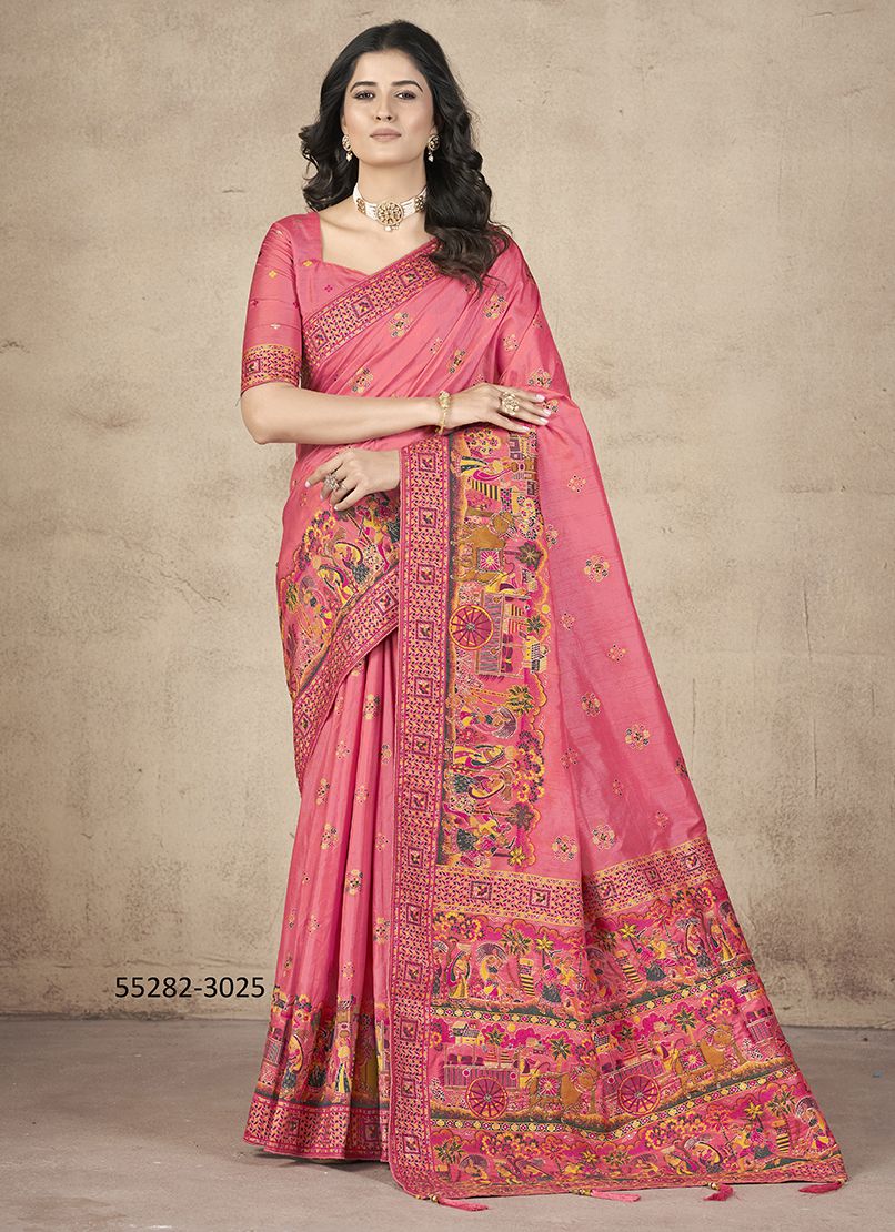 AAYUSHI PASHMINA - CATALOG # 55282 (SET OF 6 SAREES) AAYUSHI PASHMINA - CATALOG # 55282 (SET OF 6 SAREES)