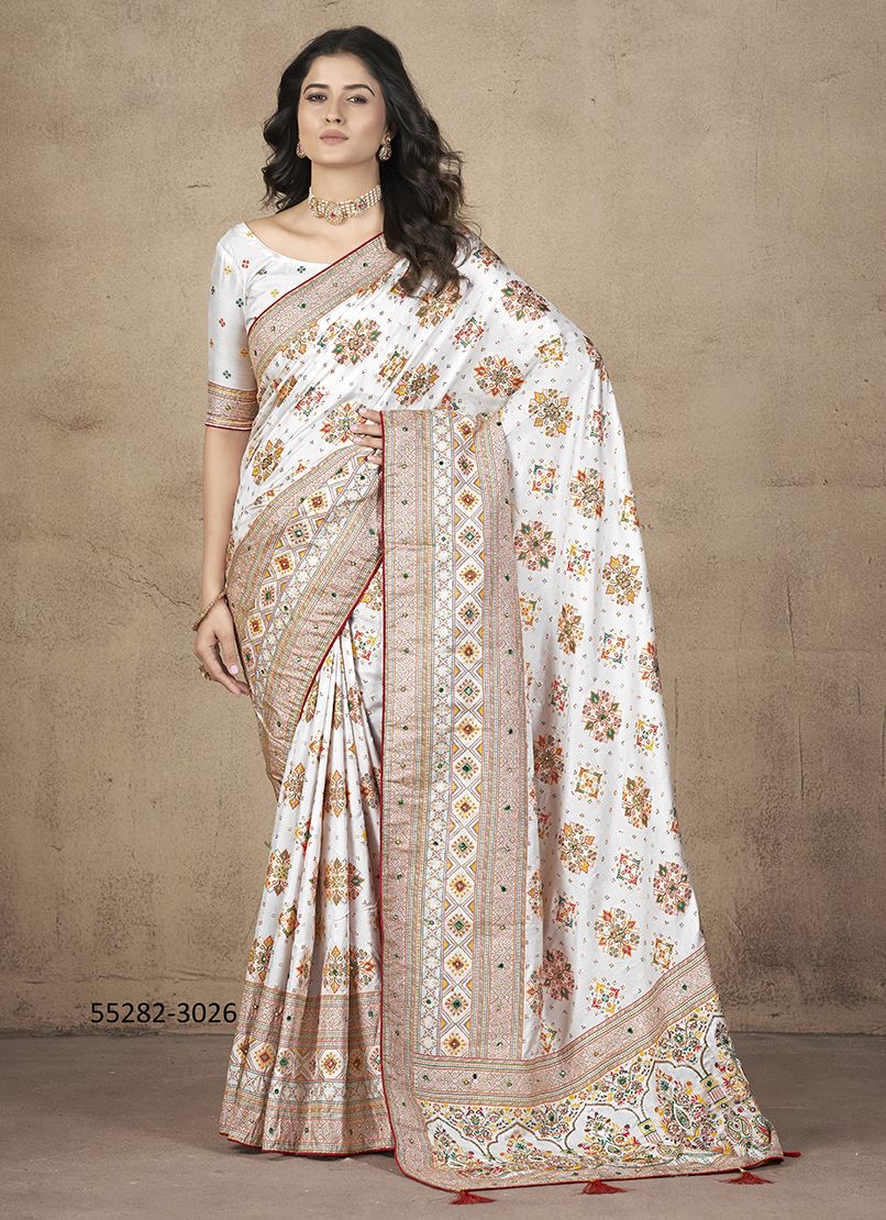 AAYUSHI PASHMINA - CATALOG # 55282 (SET OF 6 SAREES) AAYUSHI PASHMINA - CATALOG # 55282 (SET OF 6 SAREES)