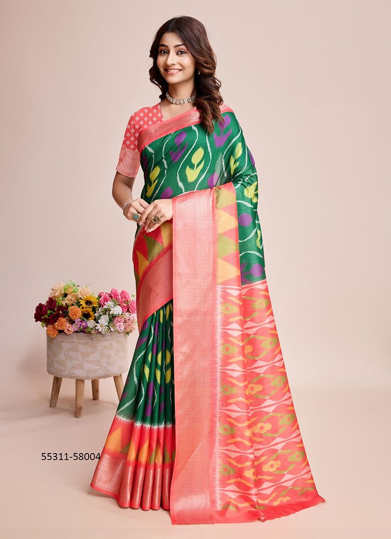 PATOLA 2 - CATALOG # 55311 (SET OF 5 SAREES) PATOLA 2 - CATALOG # 55311 (SET OF 5 SAREES)