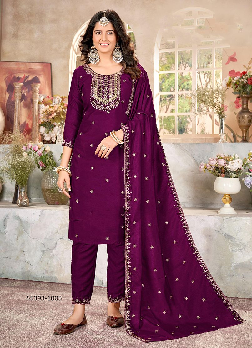 APARNA 2 - CATALOG # 55393 (SET OF 6 READYMADE SUITS)