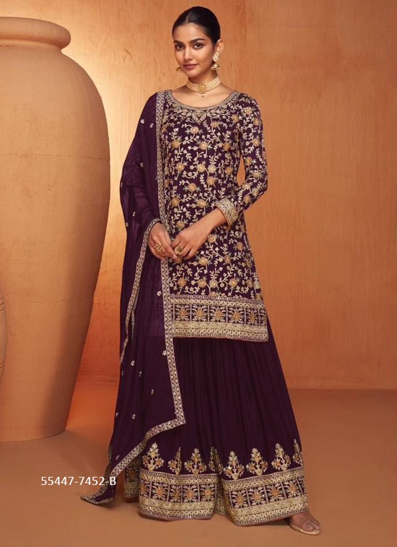 JHANVI - CATALOG # 55447 (SET OF 4 READYMADE SUITS)