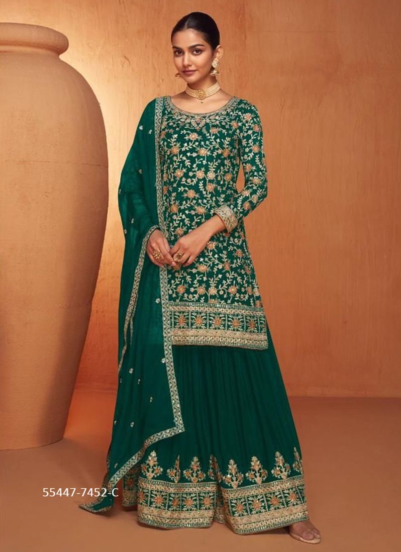 JHANVI - CATALOG # 55447 (SET OF 4 READYMADE SUITS)