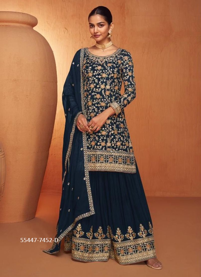 JHANVI - CATALOG # 55447 (SET OF 4 READYMADE SUITS)