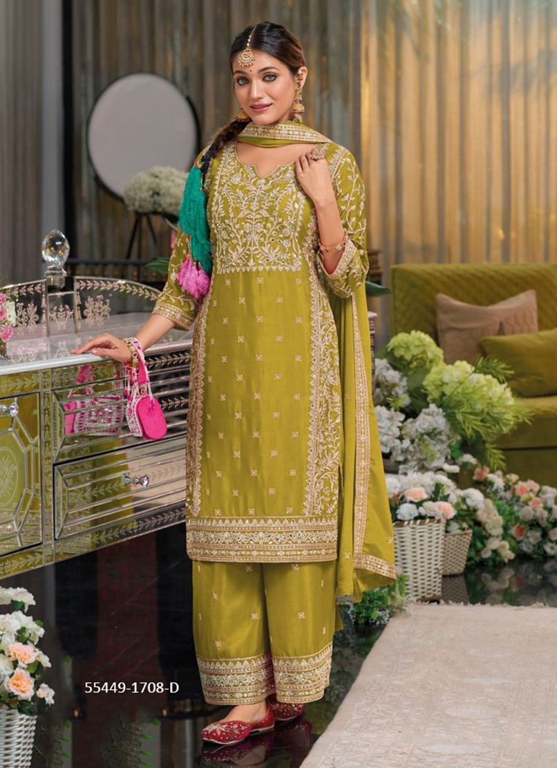 SHAYONI COLORS 2 - CATALOG # 55449 (SET OF 3 READYMADE SUITS) SHAYONI COLORS 2 - CATALOG # 55449 (SET OF 3 READYMADE SUITS)