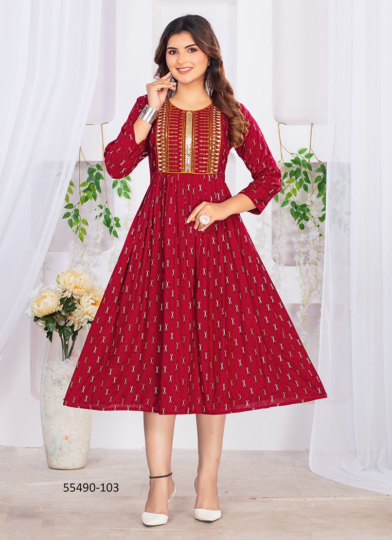 HASMEENA - CATALOG # 55490 (SET OF 6 READYMADE KURTIS) HASMEENA - CATALOG # 55490 (SET OF 6 READYMADE KURTIS)