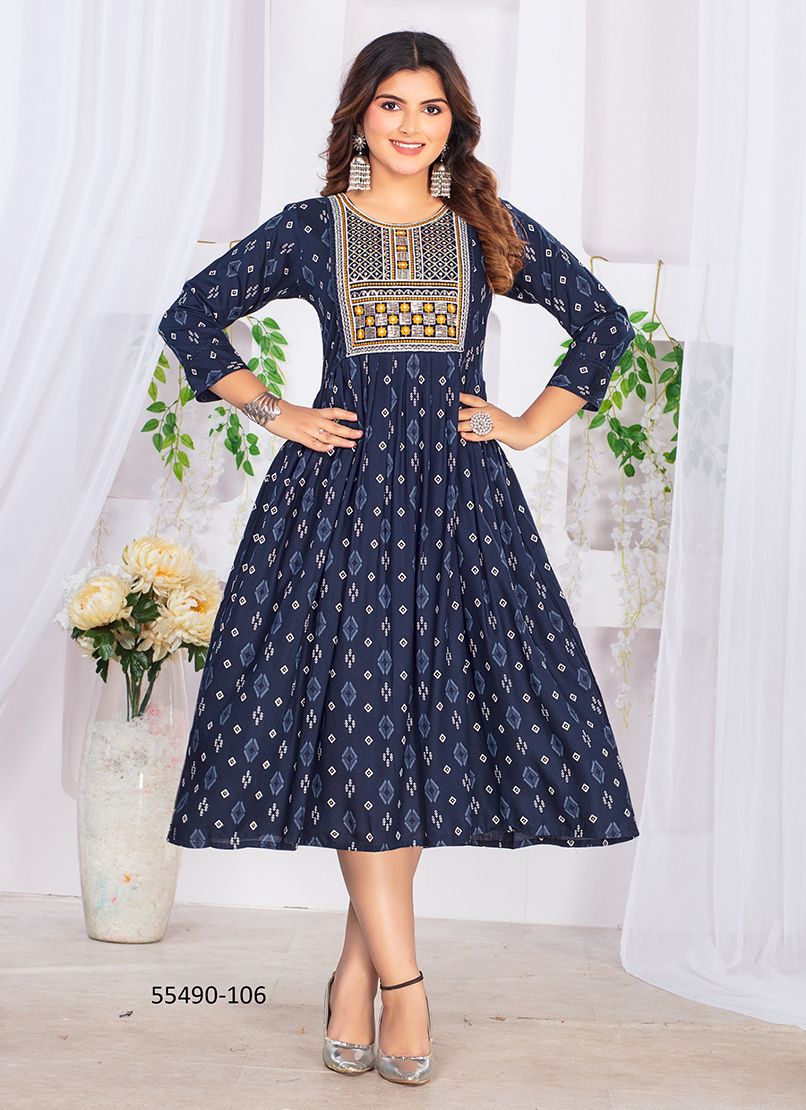 HASMEENA - CATALOG # 55490 (SET OF 6 READYMADE KURTIS) HASMEENA - CATALOG # 55490 (SET OF 6 READYMADE KURTIS)