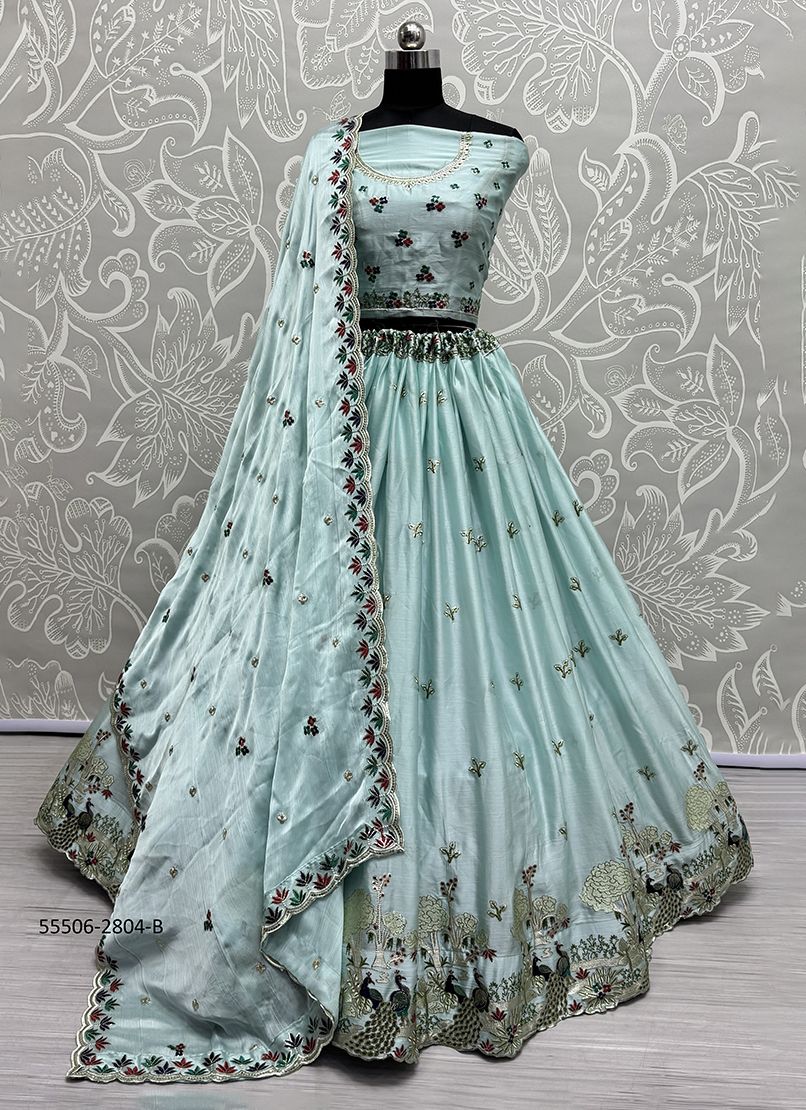 SERIES 2803-2808 - CATALOG # 55506 (SET OF 22 LEHENGAS (SEMI-STITCHED))