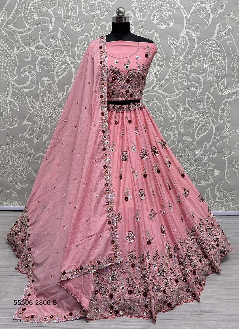 SERIES 2803-2808 - CATALOG # 55506 (SET OF 22 LEHENGAS (SEMI-STITCHED))