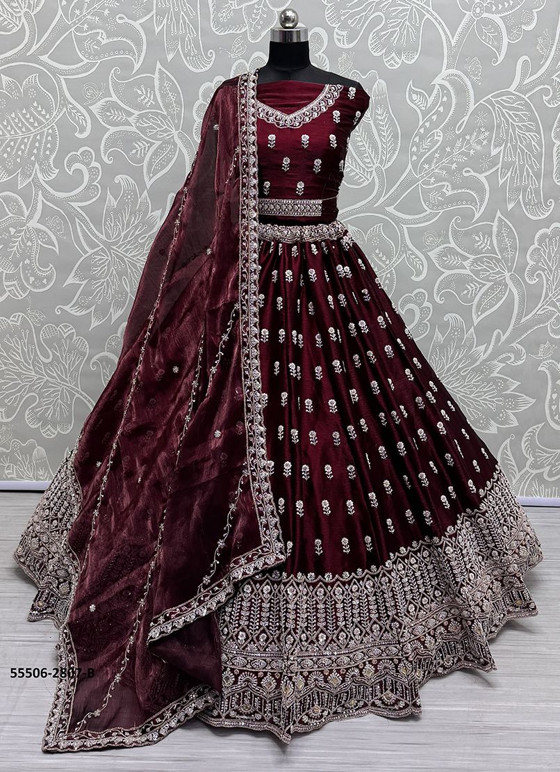 SERIES 2803-2808 - CATALOG # 55506 (SET OF 22 LEHENGAS (SEMI-STITCHED))