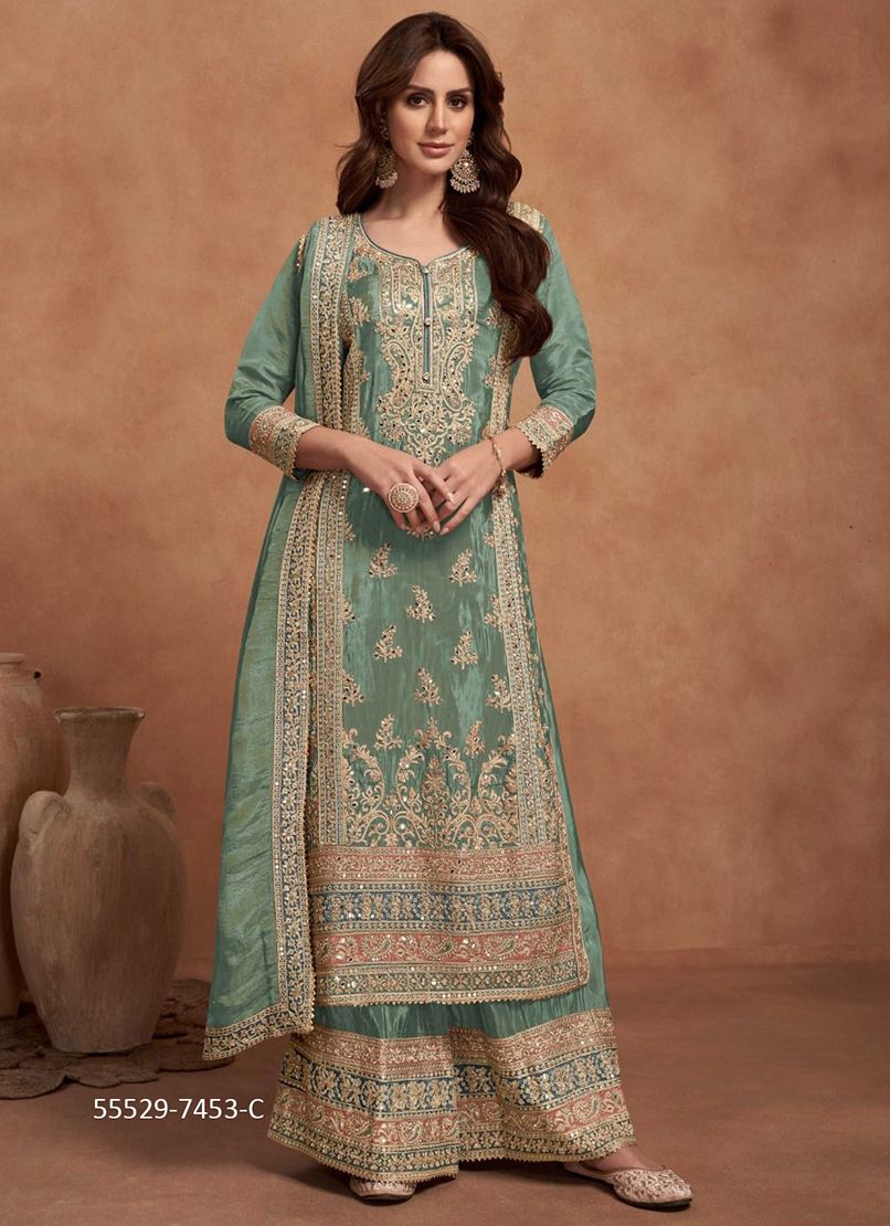 NAZIA - CATALOG # 55529 (SET OF 3 READYMADE SUITS)