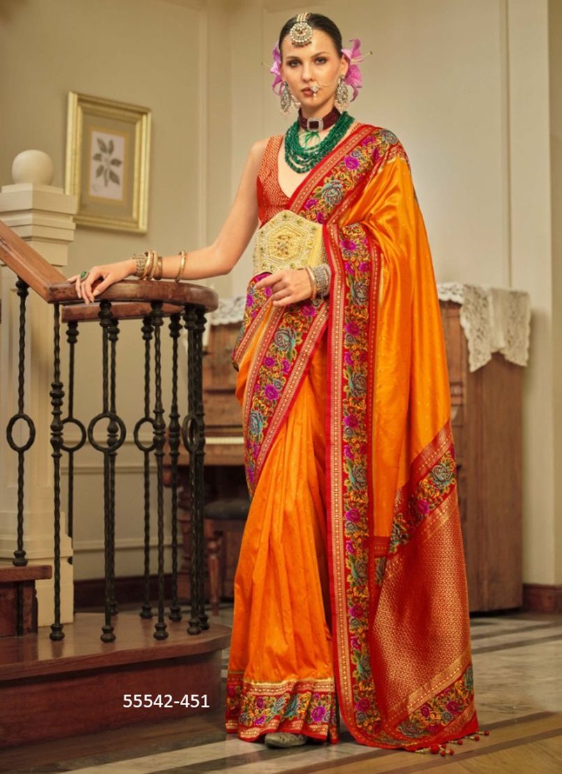 AMAYA - CATALOG # 55542 (SET OF 6 SAREES)