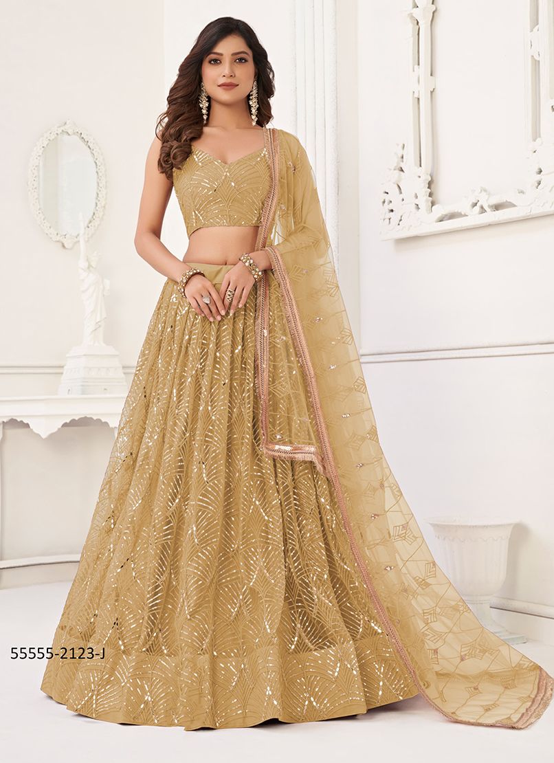 COLORS OF 2123 - CATALOG # 55555 (SET OF 5 LEHENGAS (SEMI-STITCHED)) COLORS OF 2123 - CATALOG # 55555 (SET OF 5 LEHENGAS (SEMI-STITCHED))