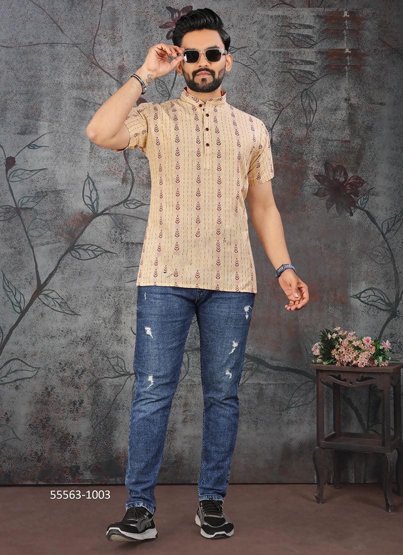 MEN'S SHORT KURTA - CATALOG # 55563 (SET OF 4 MEN'S WEAR) MEN'S SHORT KURTA - CATALOG # 55563 (SET OF 4 MEN'S WEAR)