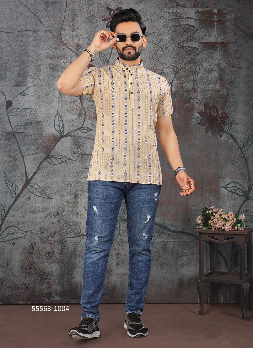 MEN'S SHORT KURTA - CATALOG # 55563 (SET OF 4 MEN'S WEAR) MEN'S SHORT KURTA - CATALOG # 55563 (SET OF 4 MEN'S WEAR)
