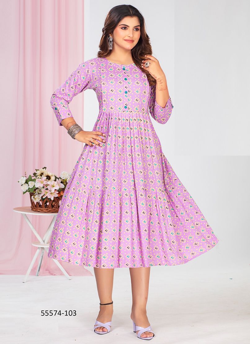 SADHVI - CATALOG # 55574 (SET OF 6 READYMADE KURTIS) SADHVI - CATALOG # 55574 (SET OF 6 READYMADE KURTIS)