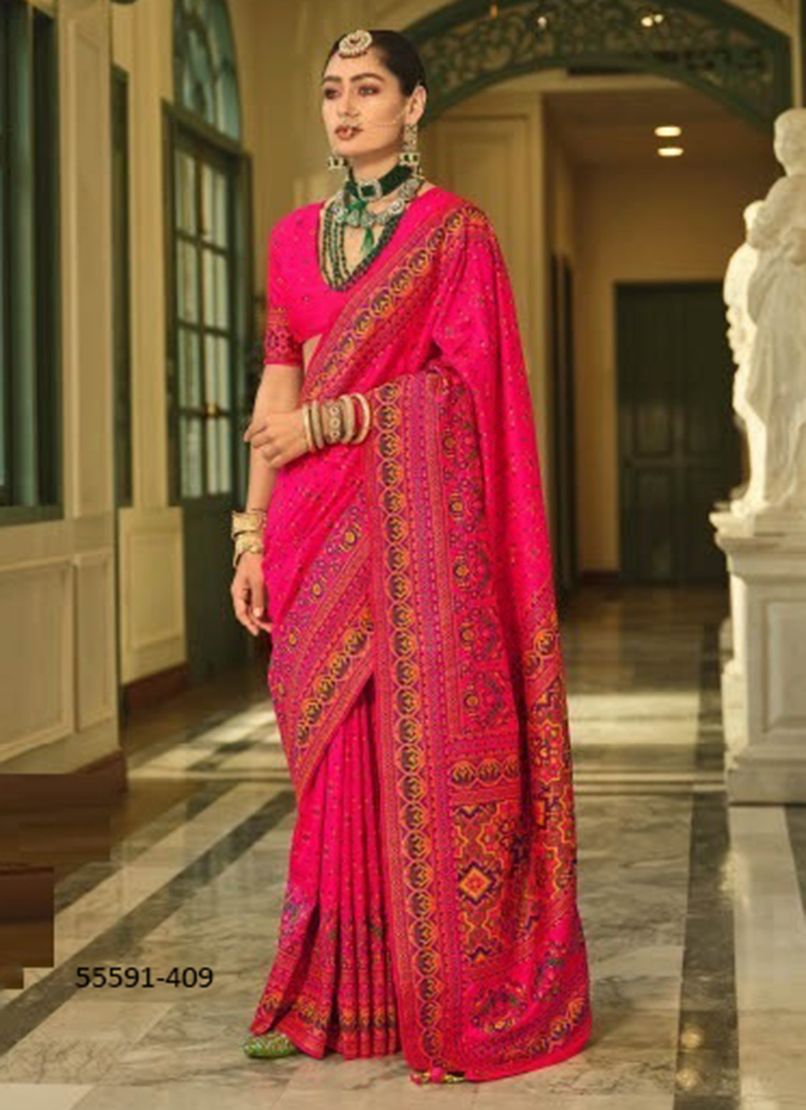 KASHMIRI SILK - CATALOG # 55591 (SET OF 8 SAREES) KASHMIRI SILK - CATALOG # 55591 (SET OF 8 SAREES)