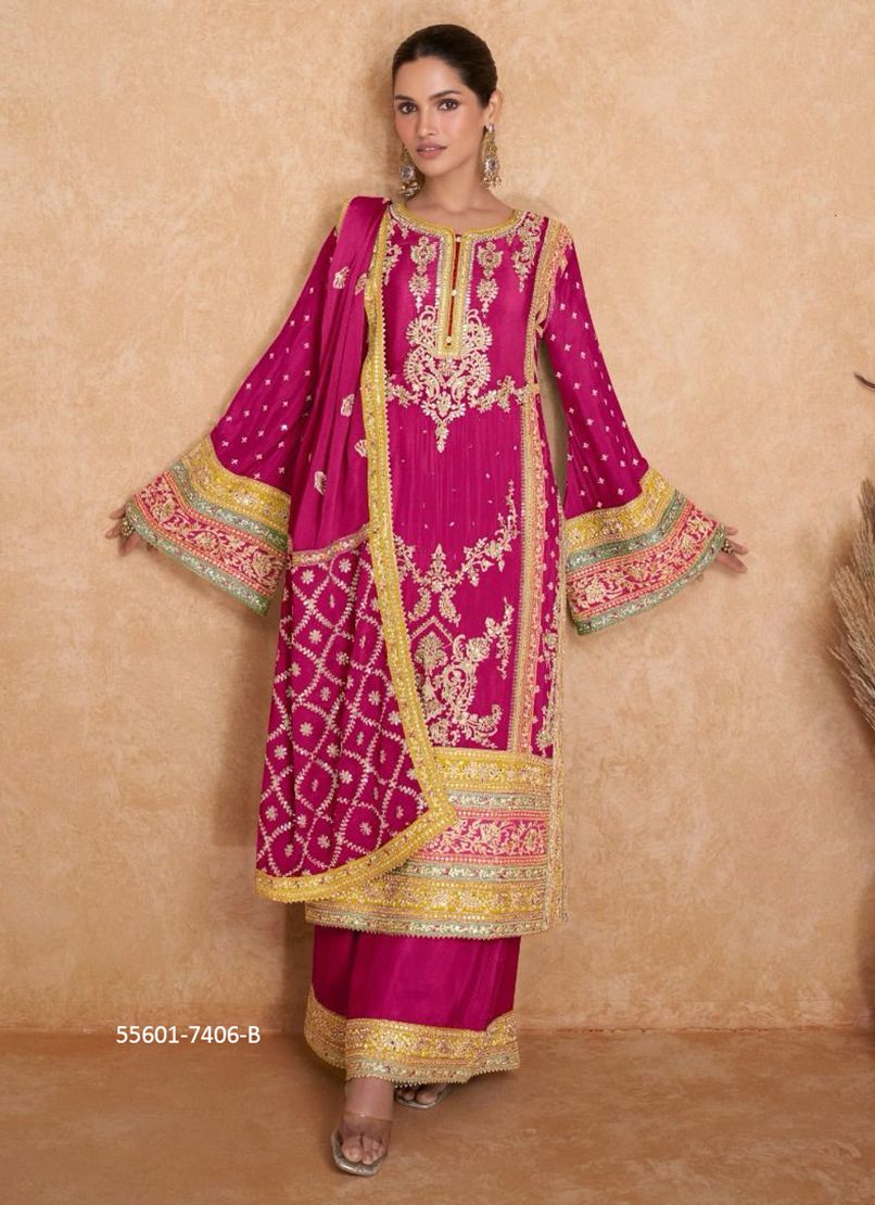 VEDIKA - CATALOG # 55601 (SET OF 4 READYMADE SUITS)