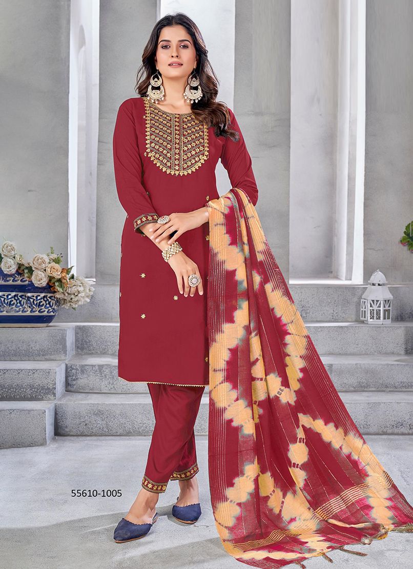 ANURADHA - CATALOG # 55610 (SET OF 6 READYMADE SUITS)
