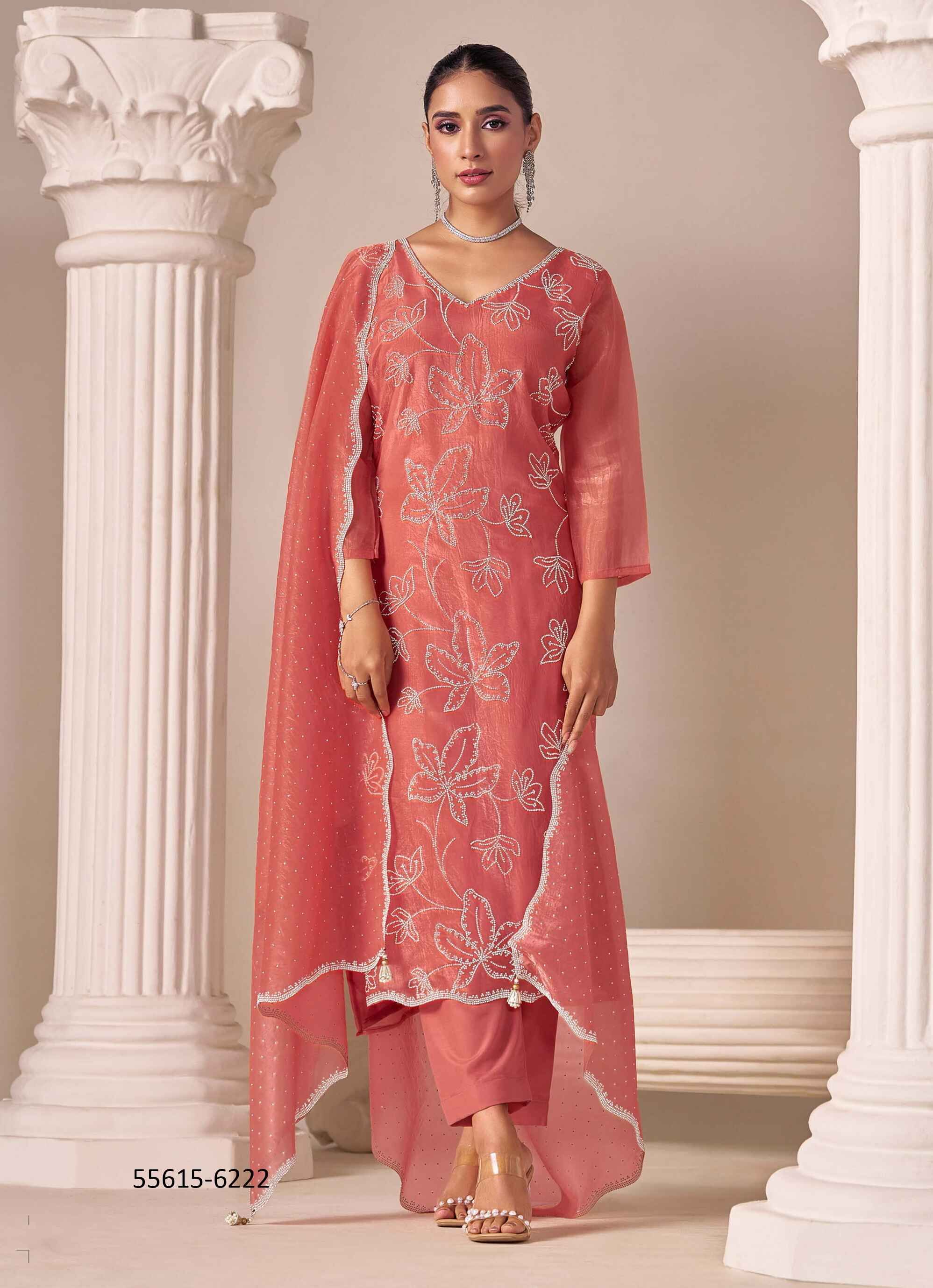 RUBINAH - CATALOG # 55615 (SET OF 6 SEMI-STITCHED SUITS) RUBINAH - CATALOG # 55615 (SET OF 6 SEMI-STITCHED SUITS)