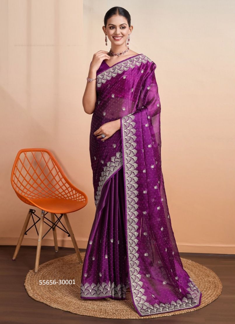 GLINT GALA - CATALOG # 55656 (SET OF 4 SAREES) GLINT GALA - CATALOG # 55656 (SET OF 4 SAREES)