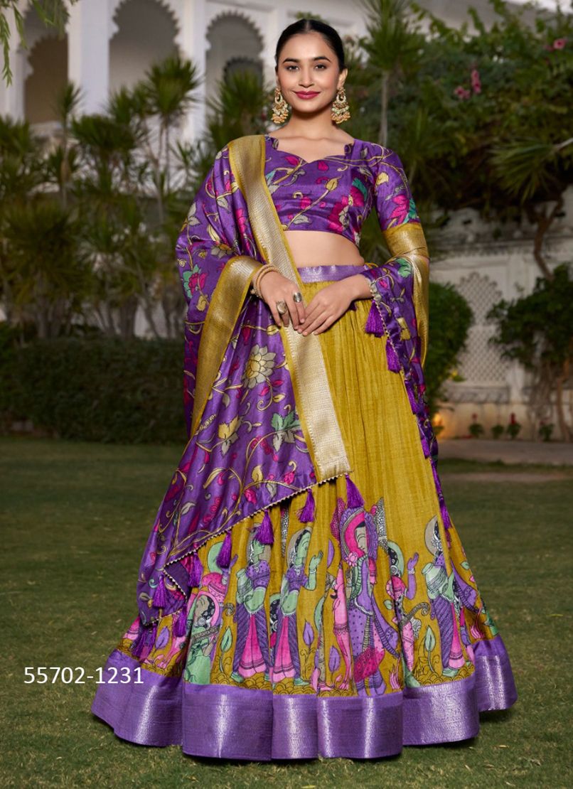 JASPREET - CATALOG # 55702 (SET OF 4 LEHENGAS (SEMI-STITCHED)) JASPREET - CATALOG # 55702 (SET OF 4 LEHENGAS (SEMI-STITCHED))