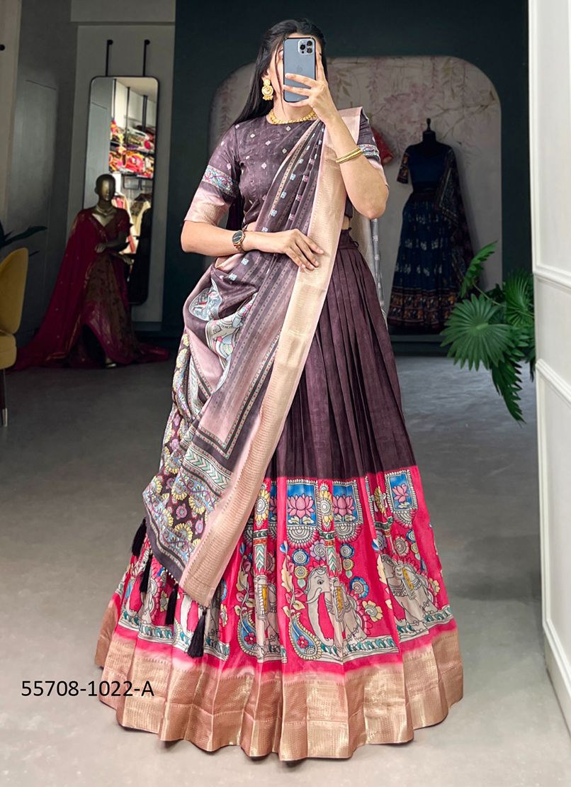 GAJGAMINI - CATALOG # 55708 (SET OF 2 LEHENGAS (SEMI-STITCHED)) GAJGAMINI - CATALOG # 55708 (SET OF 2 LEHENGAS (SEMI-STITCHED))