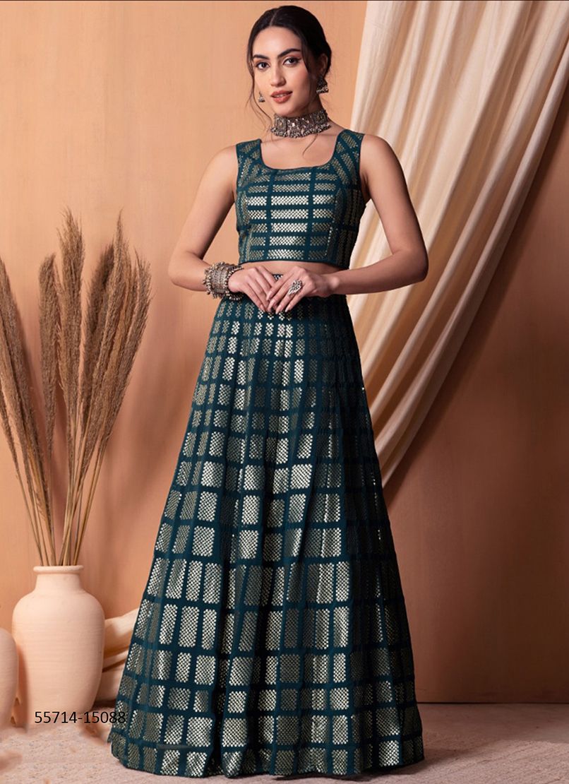 VOLUME 25 - CATALOG # 55714 (SET OF 5 LEHENGAS (SEMI-STITCHED)) VOLUME 25 - CATALOG # 55714 (SET OF 5 LEHENGAS (SEMI-STITCHED))
