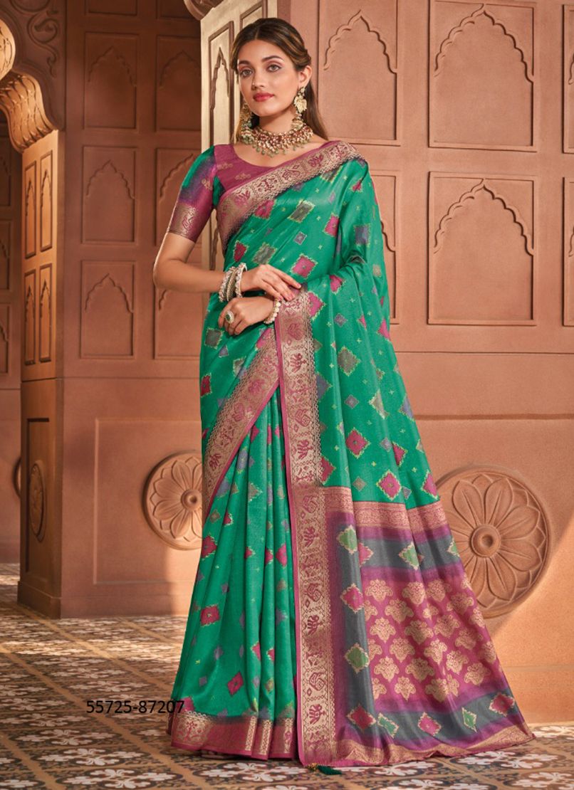 ANGORA SILK - CATALOG # 55725 (SET OF 8 SAREES)