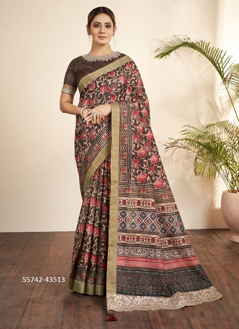 NIRVI - CATALOG # 55742 (SET OF 7 SAREES)