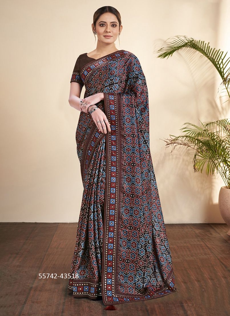 NIRVI - CATALOG # 55742 (SET OF 7 SAREES)