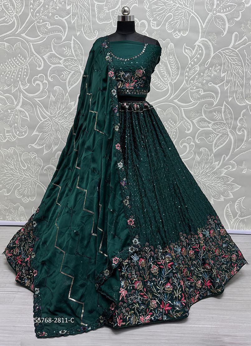 SERIES 2809-2812 - CATALOG # 55768 (SET OF 12 LEHENGAS (SEMI-STITCHED)) SERIES 2809-2812 - CATALOG # 55768 (SET OF 12 LEHENGAS (SEMI-STITCHED))