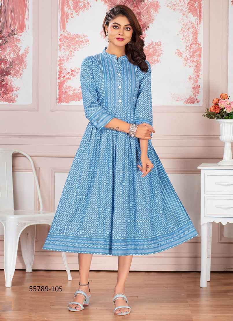 PRISHA - CATALOG # 55789 (SET OF 6 READYMADE KURTIS)