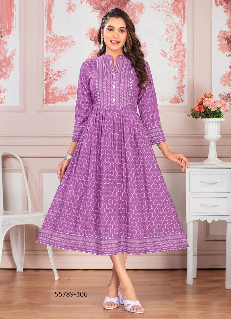 PRISHA - CATALOG # 55789 (SET OF 6 READYMADE KURTIS)