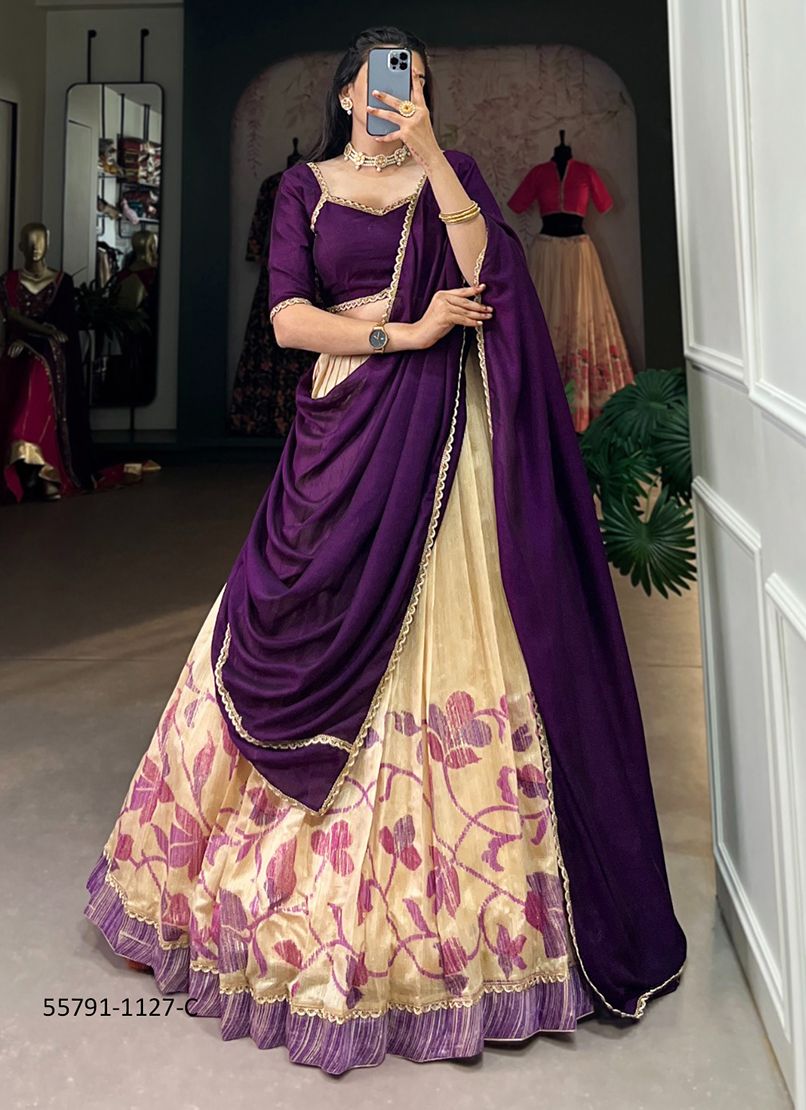 SERIES 1127 - CATALOG # 55791 (SET OF 4 READYMADE LEHENGAS) SERIES 1127 - CATALOG # 55791 (SET OF 4 READYMADE LEHENGAS)