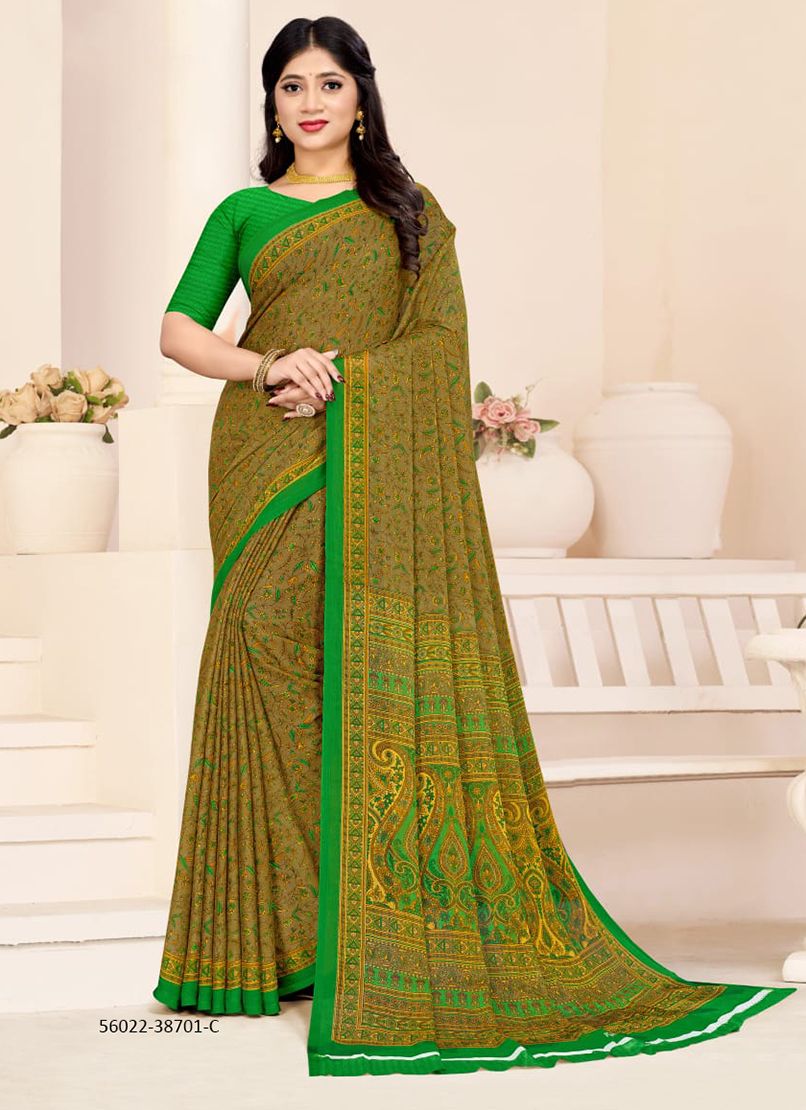 STAR CHIFFON 180 - CATALOG # 56022 (SET OF 12 SAREES) STAR CHIFFON 180 - CATALOG # 56022 (SET OF 12 SAREES)