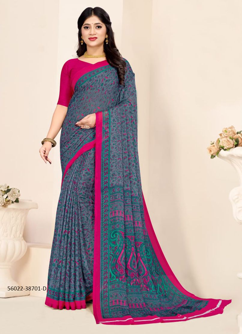 STAR CHIFFON 180 - CATALOG # 56022 (SET OF 12 SAREES) STAR CHIFFON 180 - CATALOG # 56022 (SET OF 12 SAREES)