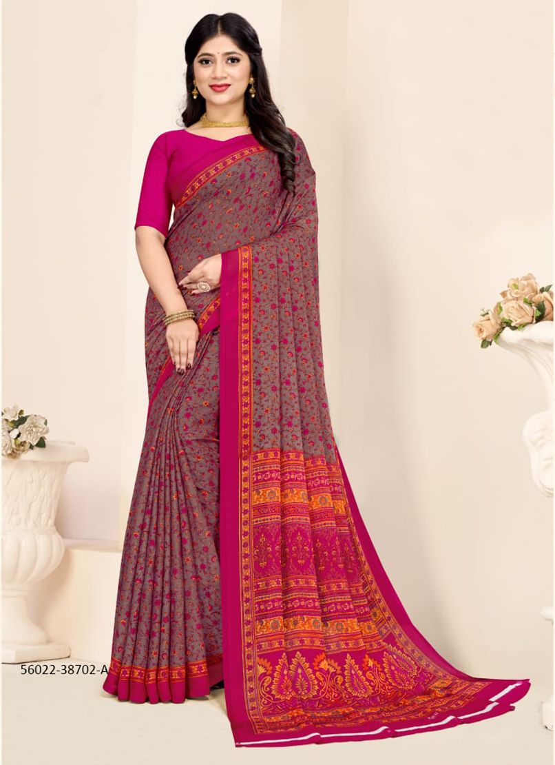 STAR CHIFFON 180 - CATALOG # 56022 (SET OF 12 SAREES) STAR CHIFFON 180 - CATALOG # 56022 (SET OF 12 SAREES)