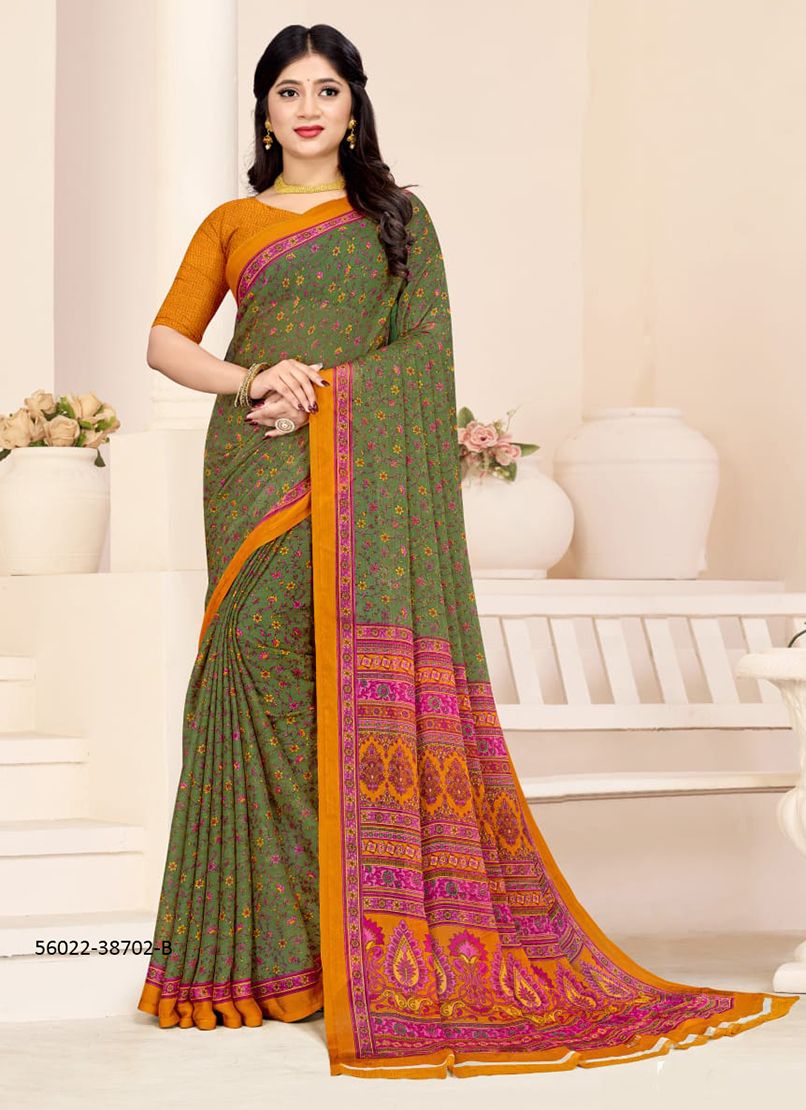 STAR CHIFFON 180 - CATALOG # 56022 (SET OF 12 SAREES) STAR CHIFFON 180 - CATALOG # 56022 (SET OF 12 SAREES)