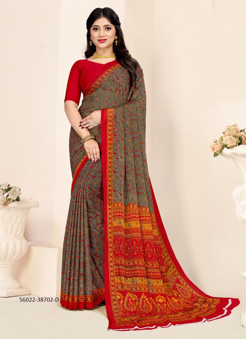 STAR CHIFFON 180 - CATALOG # 56022 (SET OF 12 SAREES) STAR CHIFFON 180 - CATALOG # 56022 (SET OF 12 SAREES)