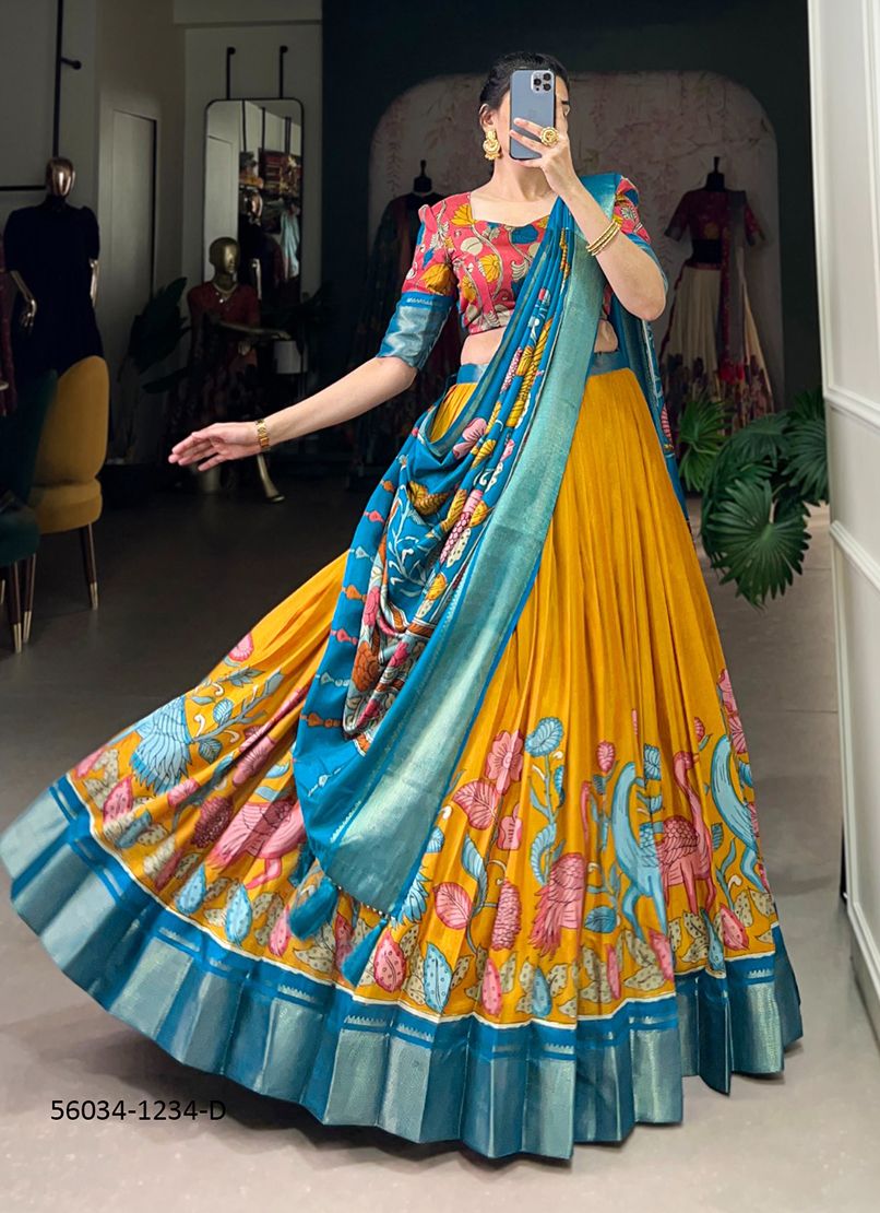 ANUSHA - CATALOG # 56034 (SET OF 4 LEHENGAS (SEMI-STITCHED)) ANUSHA - CATALOG # 56034 (SET OF 4 LEHENGAS (SEMI-STITCHED))