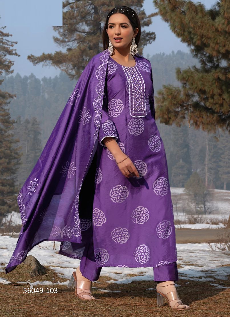 BATIK 4 - CATALOG # 56049 (SET OF 6 READYMADE SUITS)