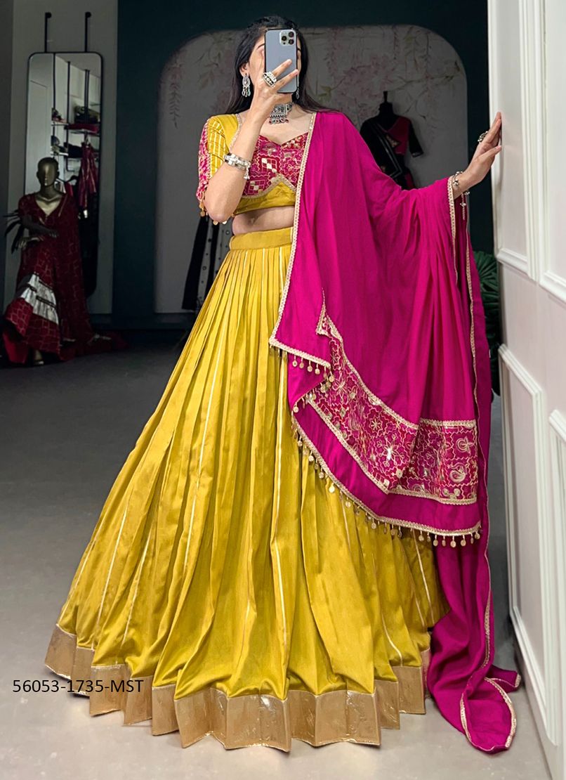SERIES 1735 - CATALOG # 56053 (SET OF 4 READYMADE LEHENGAS) SERIES 1735 - CATALOG # 56053 (SET OF 4 READYMADE LEHENGAS)