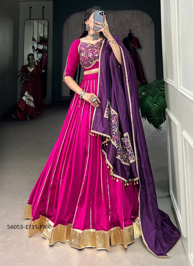 SERIES 1735 - CATALOG # 56053 (SET OF 4 READYMADE LEHENGAS) SERIES 1735 - CATALOG # 56053 (SET OF 4 READYMADE LEHENGAS)