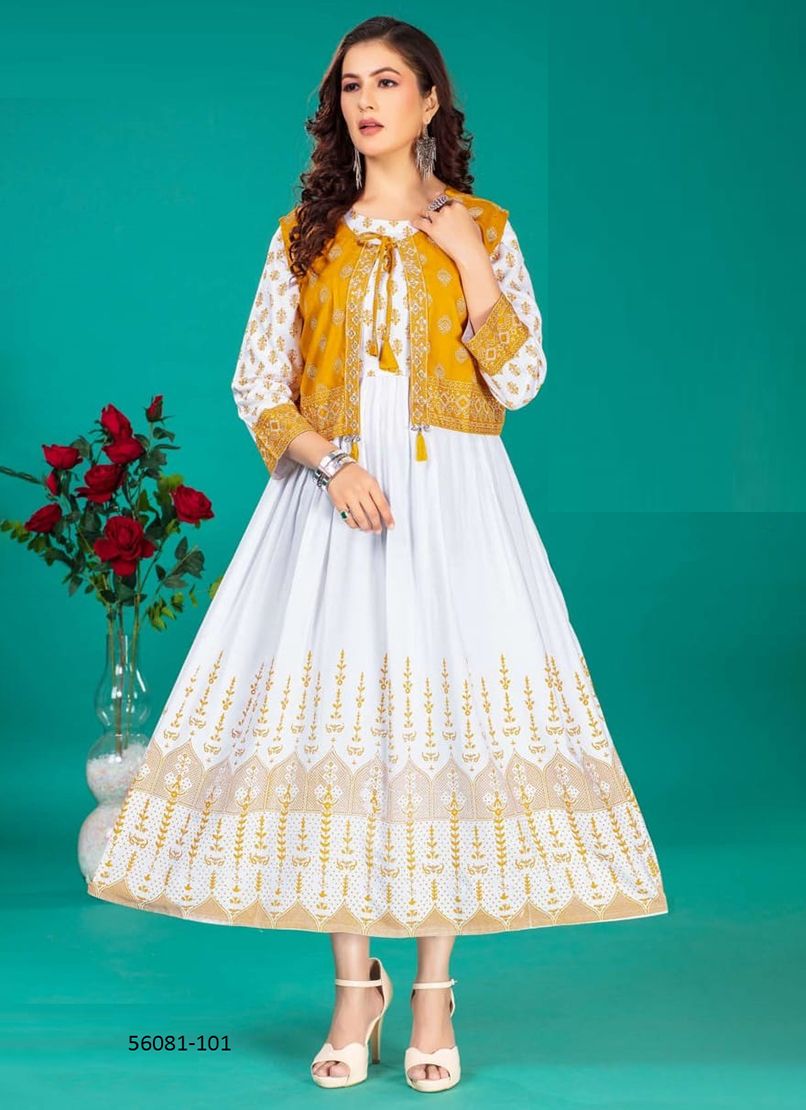 BHUVI - CATALOG # 56081 (SET OF 6 READYMADE KURTIS) BHUVI - CATALOG # 56081 (SET OF 6 READYMADE KURTIS)