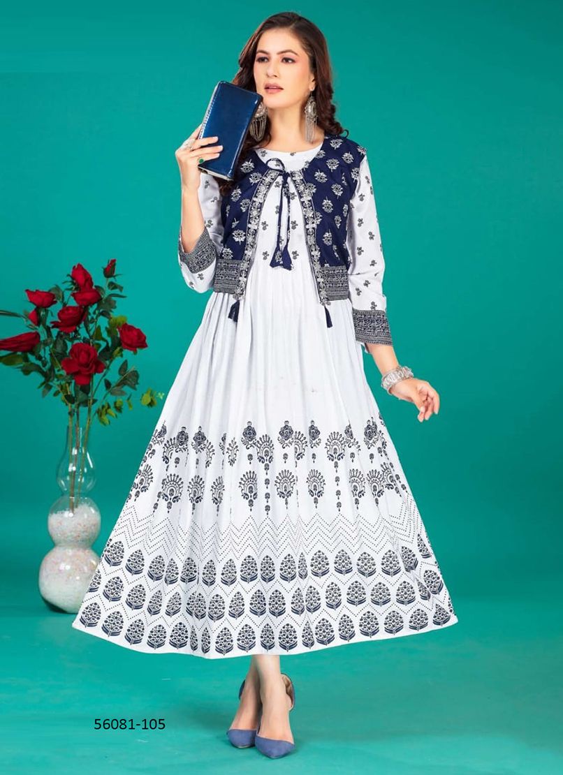 BHUVI - CATALOG # 56081 (SET OF 6 READYMADE KURTIS) BHUVI - CATALOG # 56081 (SET OF 6 READYMADE KURTIS)
