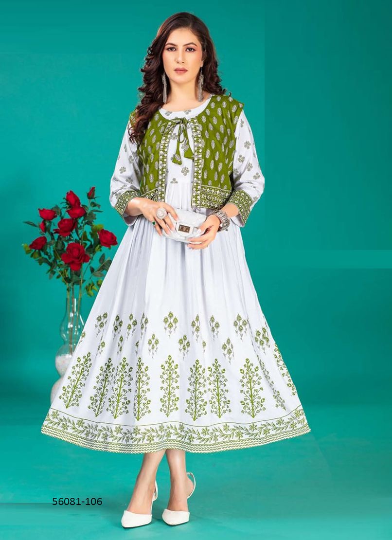 BHUVI - CATALOG # 56081 (SET OF 6 READYMADE KURTIS) BHUVI - CATALOG # 56081 (SET OF 6 READYMADE KURTIS)