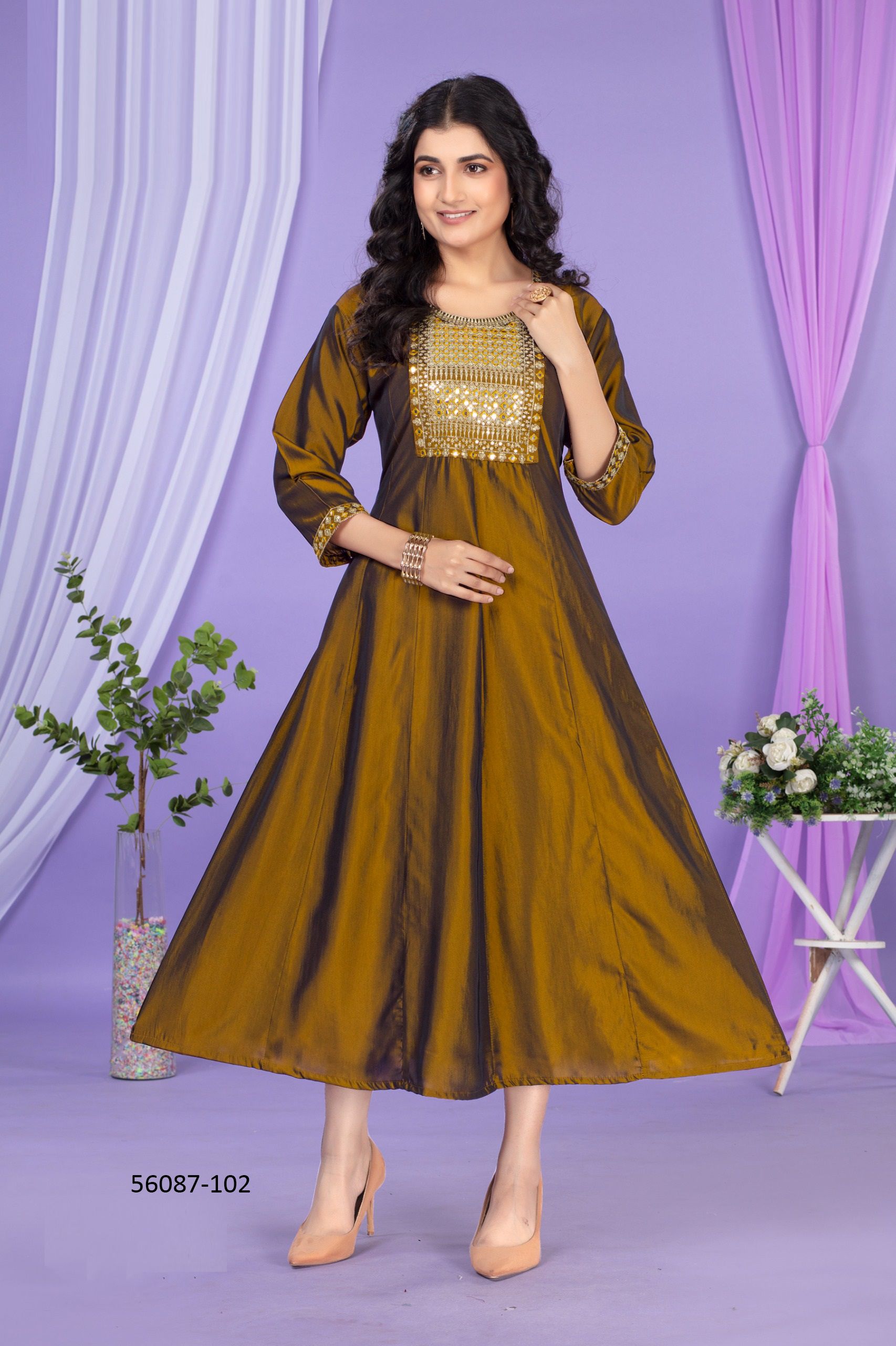SAHIMA - CATALOG # 56087 (SET OF 6 READYMADE KURTIS)