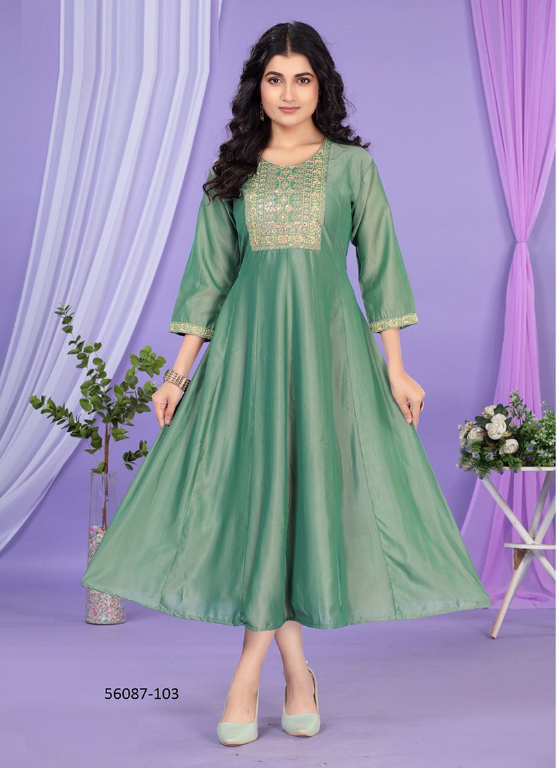 SAHIMA - CATALOG # 56087 (SET OF 6 READYMADE KURTIS)