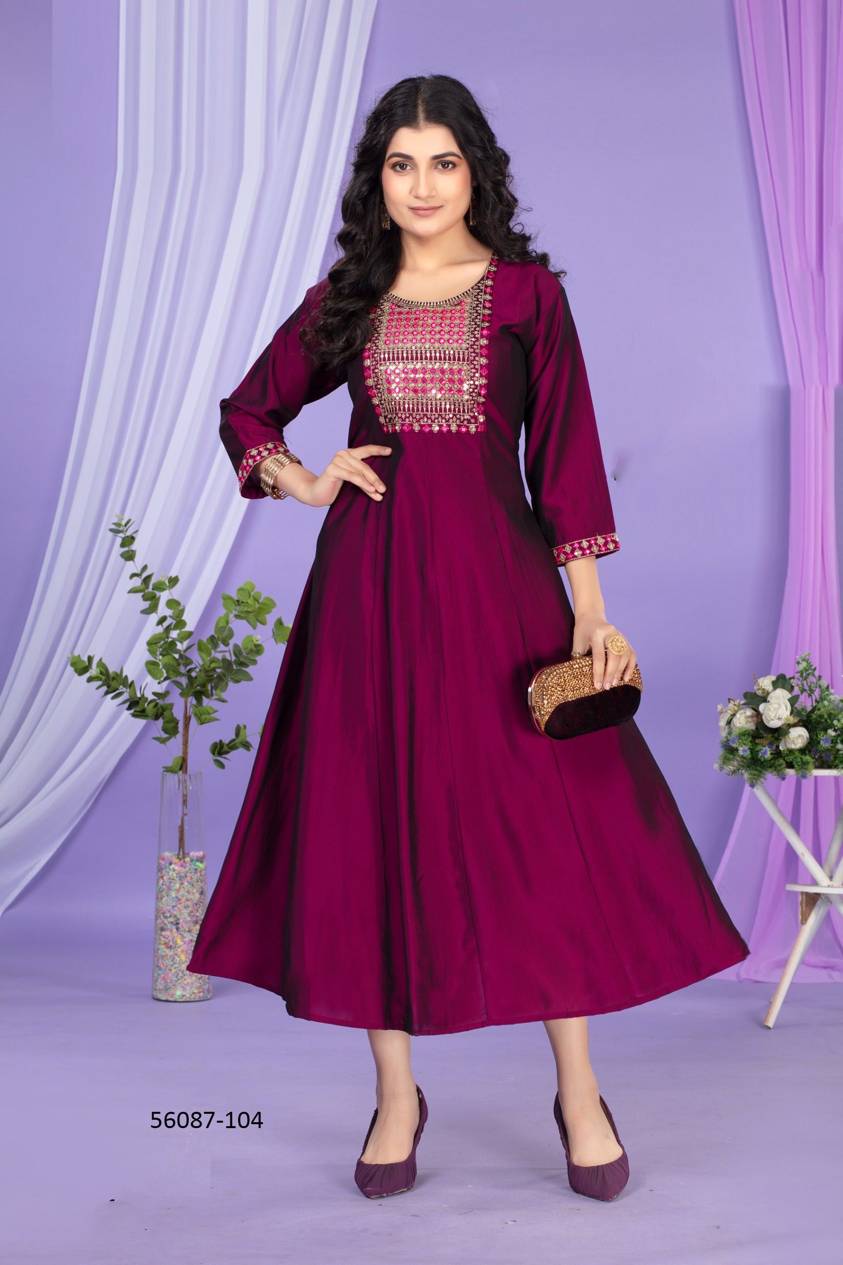 SAHIMA - CATALOG # 56087 (SET OF 6 READYMADE KURTIS)