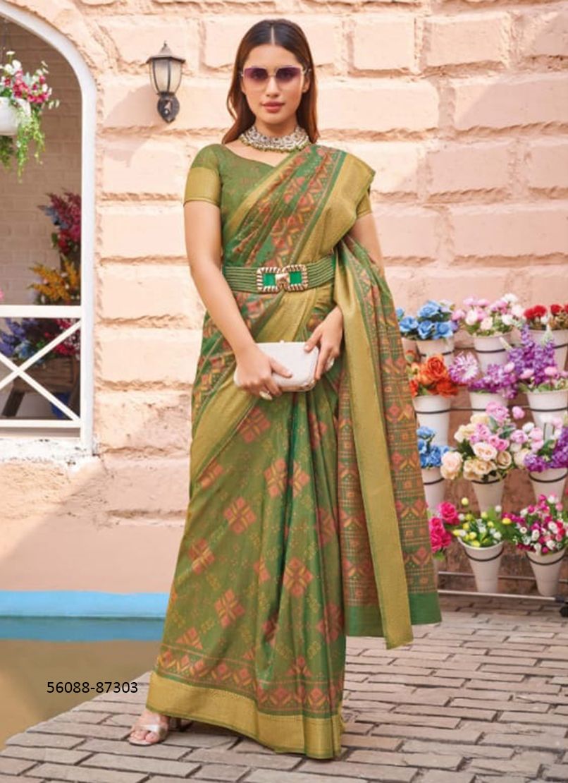 VERNA SILK - CATALOG # 56088 (SET OF 5 SAREES) VERNA SILK - CATALOG # 56088 (SET OF 5 SAREES)